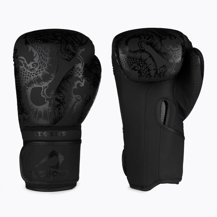 Boxerské rukavice Overlord Legend ze syntetické kůže černé 100001-BK/10OZ 3