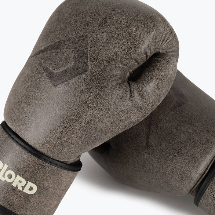 Boxerské rukavice Overlord Old School hnědé 100006-BR/10OZ 5