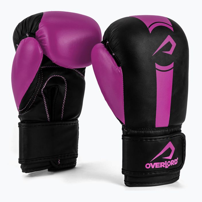 Dětské boxerské rukavice Overlord Boxer černo-růžové 100003-PK 6