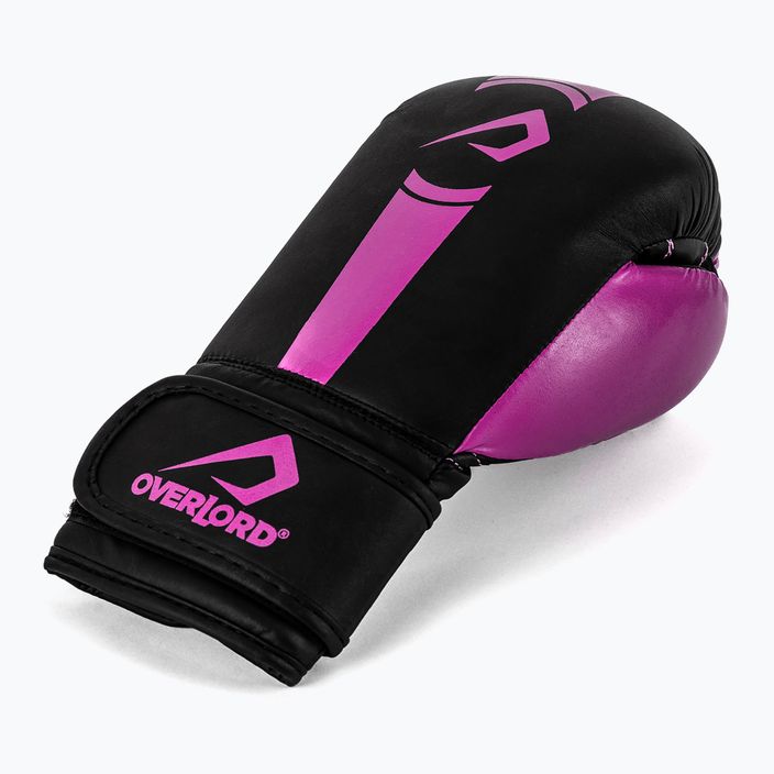 Dětské boxerské rukavice Overlord Boxer černo-růžové 100003-PK 8