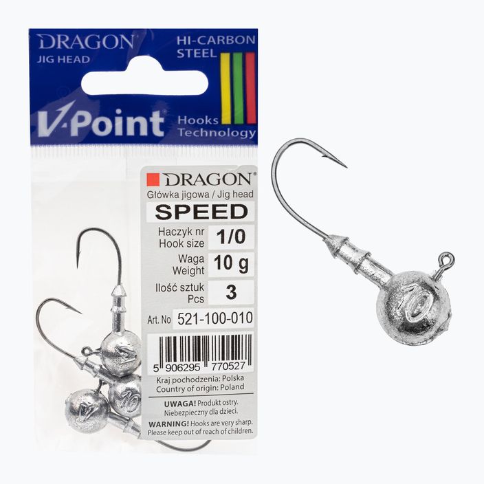 Dragon V-Point Speed jigová hlava 10g 3ks černá PDF-521-100-010 3
