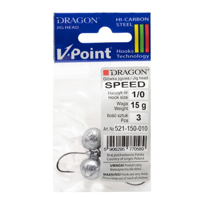 Dragon V-Point Speed 15g 3ks jigová hlava černá PDF-521-150-010 2