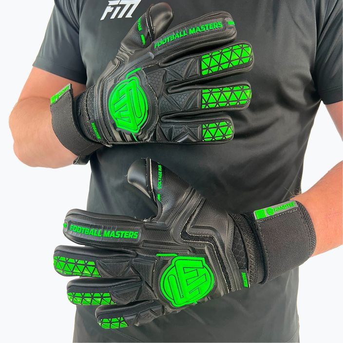 Brankářské rukavice Football Masters Voltage Plus NC black/fluo 4