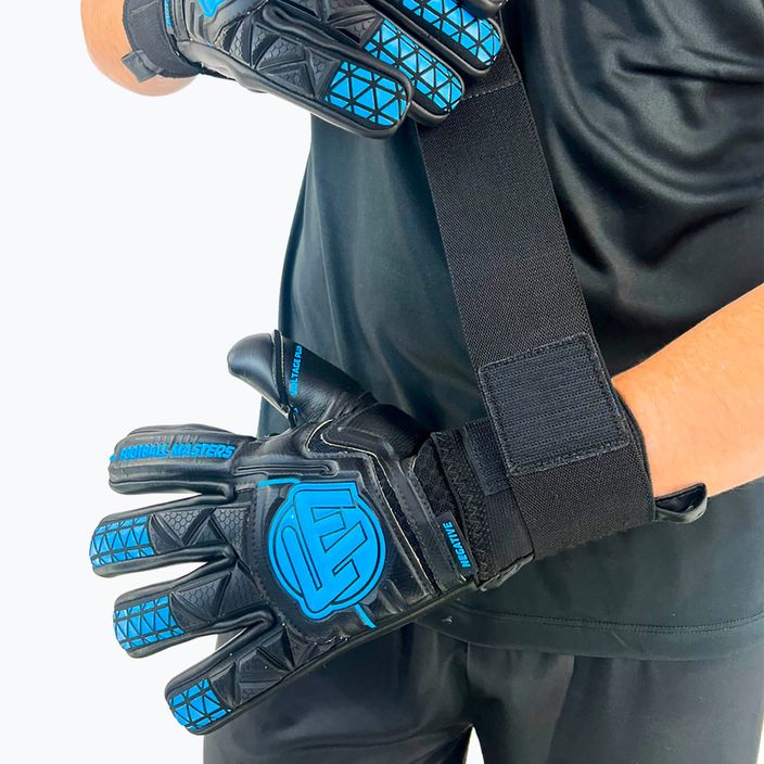 Brankářské rukavice Football Masters Voltage Plus NC black/blue 3