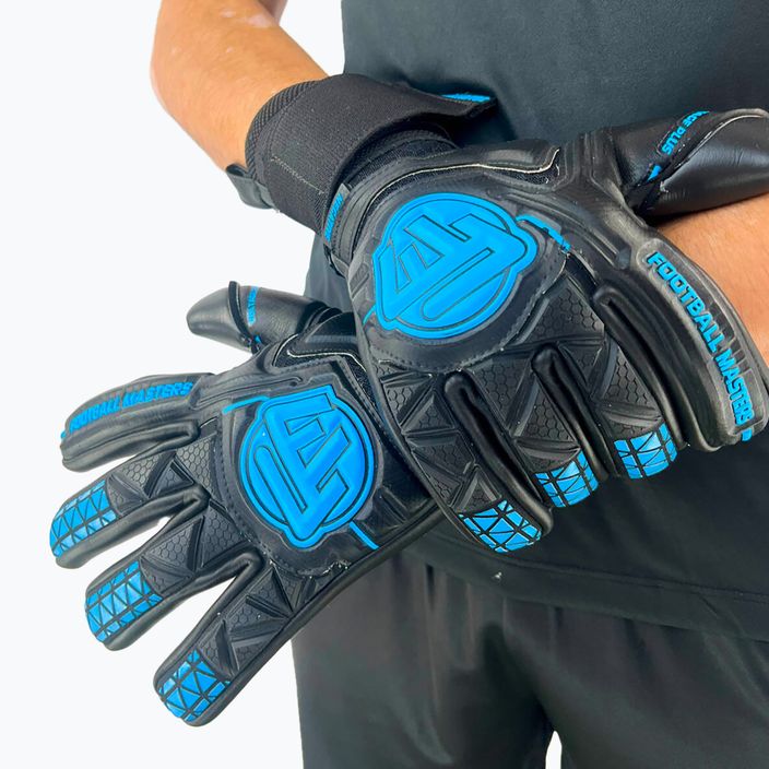 Brankářské rukavice Football Masters Voltage Plus NC black/blue 5