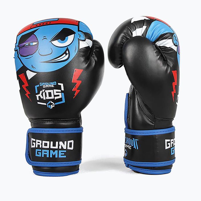 Ground Game Prodigy dětské boxerské rukavice černo-modré 7