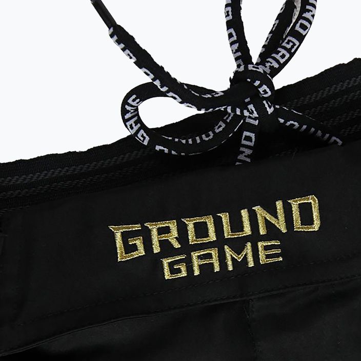 Pánské šortky Ground Game MMA Athletic Gold černé MMASHOATHGOLD 4