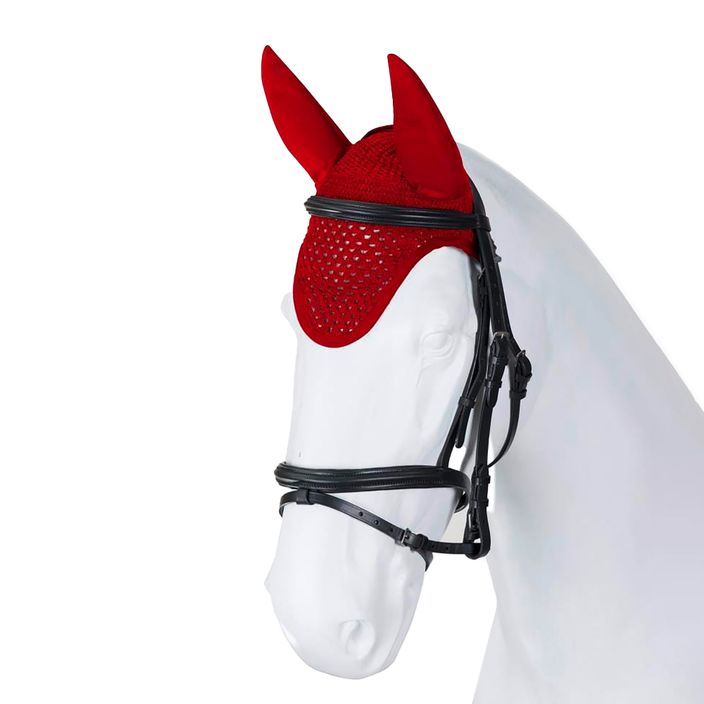Chrániče sluchu TORPOL TOP LUX Horse, látkové, červené 3951-M-ST-09 2