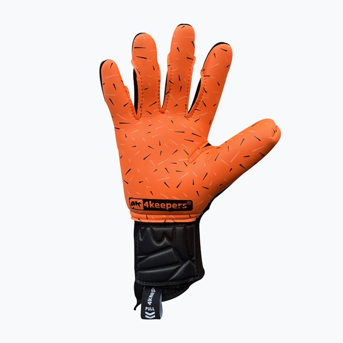 Dětské brankářské rukavice 4Keepers Equip Flame Nc Jr černo-oranžové EQUIPFLNCJR 5