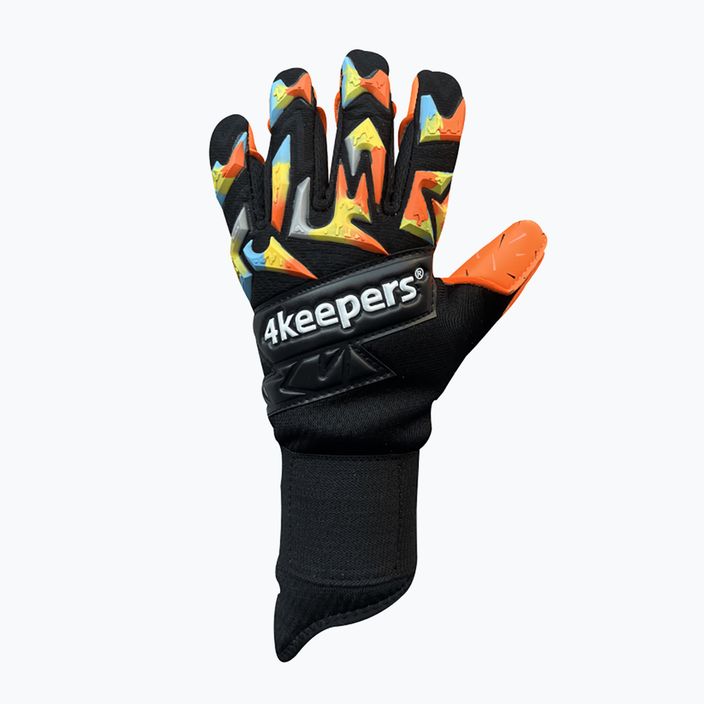 Brankářské rukavice 4Keepers Equip Flame Nc černo-oranžové EQUIPFLNC 4