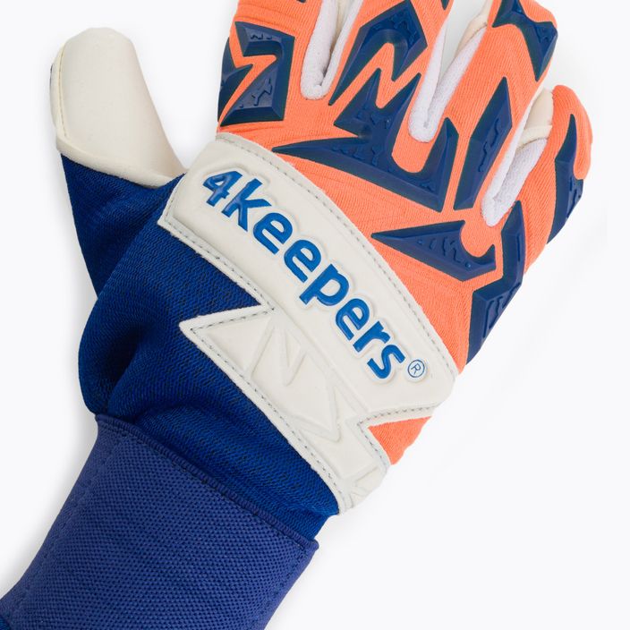 RBrankářské rukavice 4Keepers Equip Puesta Nc modro-oranžové EQUIPPUNC 3