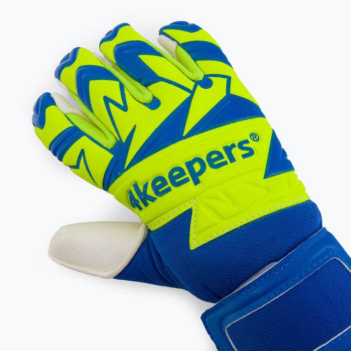 Brankářské rukavice 4Keepers Equip Breeze Nc modro-zelené EQUIPBRNC 3