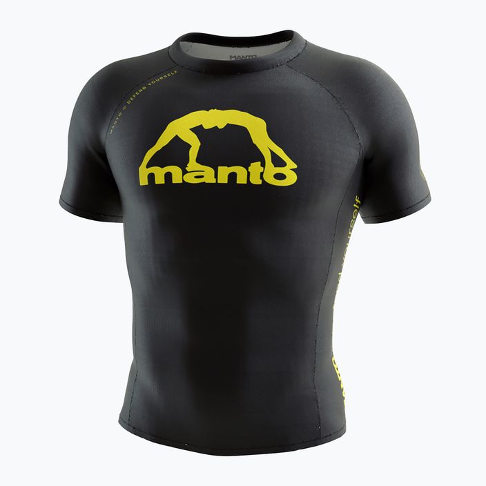 Pánské tréninkové tričko MANTO Alpha černé MNR496_BLK_2S