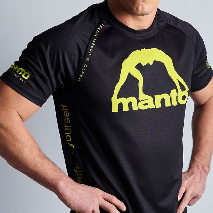 Pánské tréninkové tričko MANTO Alpha černé MNR496_BLK_2S 9