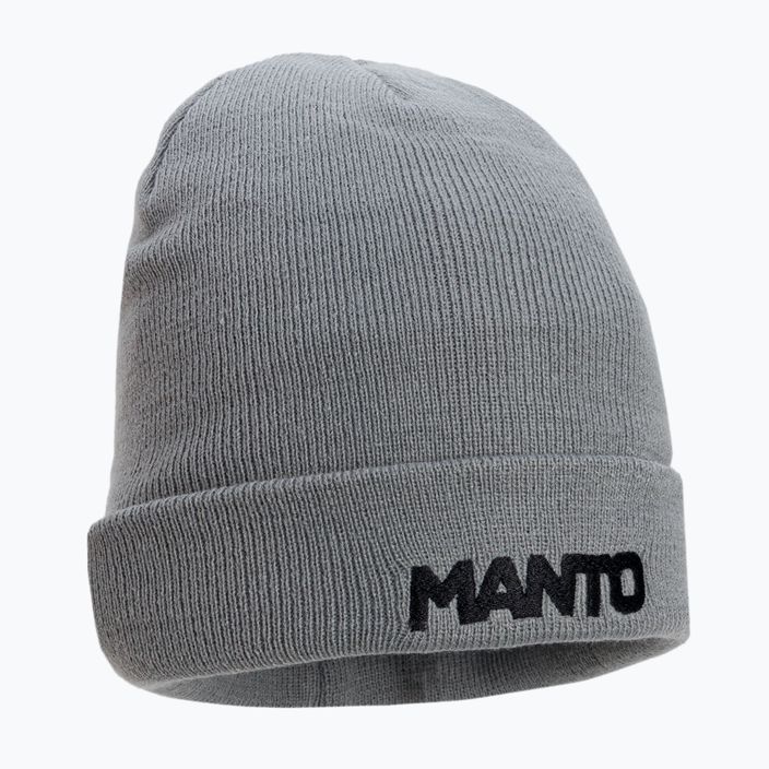Zimní čepice MANTO Logotype 21 šedá MNC465_MEL_9UN