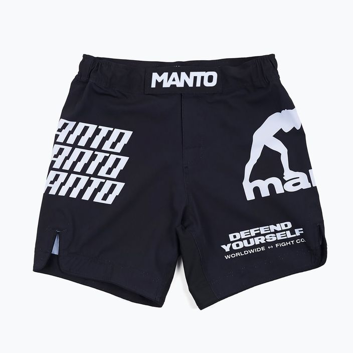 Pánské tréninkové šortky MANTO Distort black MNS519