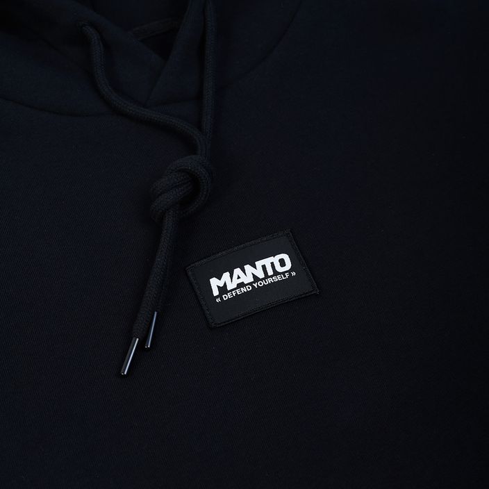 Pánská mikina MANTO Label Oversize black 3