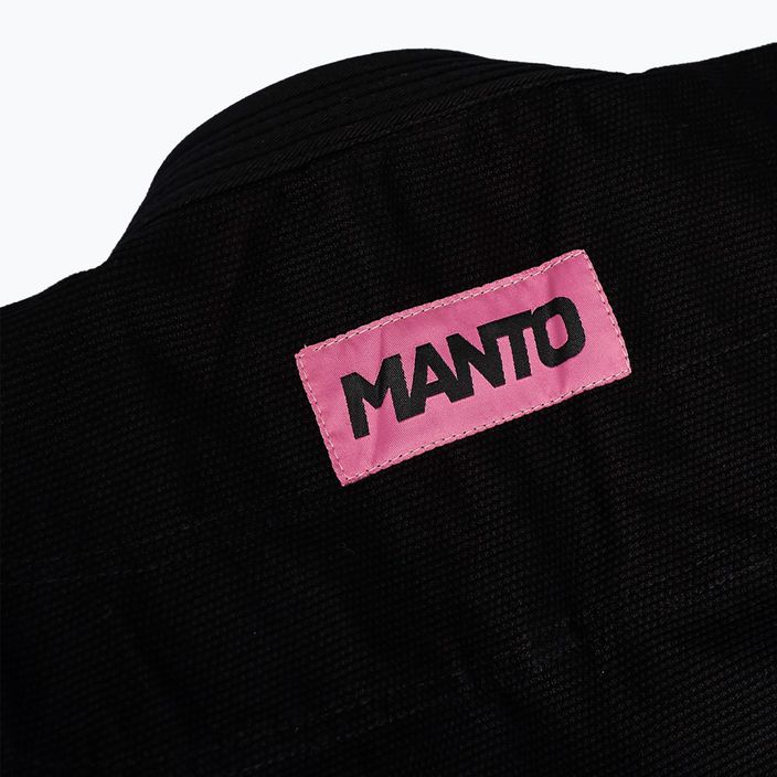 Kimono pro BJJ MANTO Rise 2.0 black/pink 3