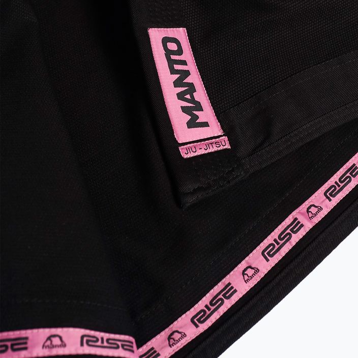 Kimono pro BJJ MANTO Rise 2.0 black/pink 7