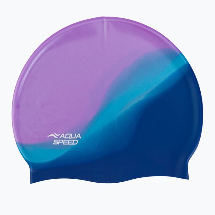 AQUA-SPEED Bunt 40 modro-růžová plavecká čepice 113