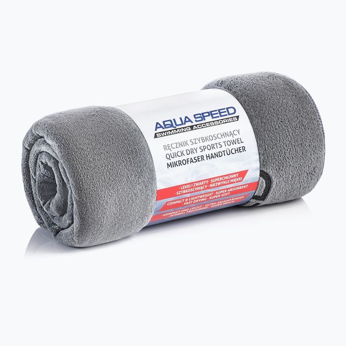 AQUA-SPEED Dry Soft ručník, šedý 156 5