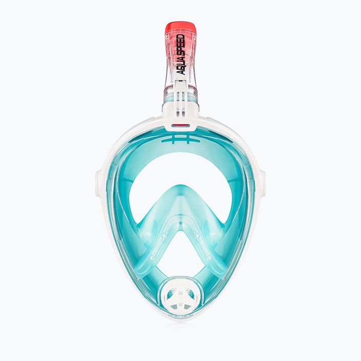Celoobličejová šnorchlovací maska  AQUA-SPEED Spectra 2.0 bbílá/modrá 2