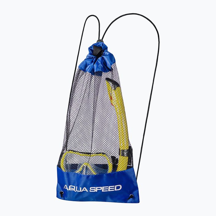 Dětský potápěčský set AQUA-SPEED Enzo + Evo žlutý 604 12