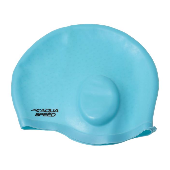 Plavecká čepice AQUA-SPEED Ear Cap Comfort světle modrá 2