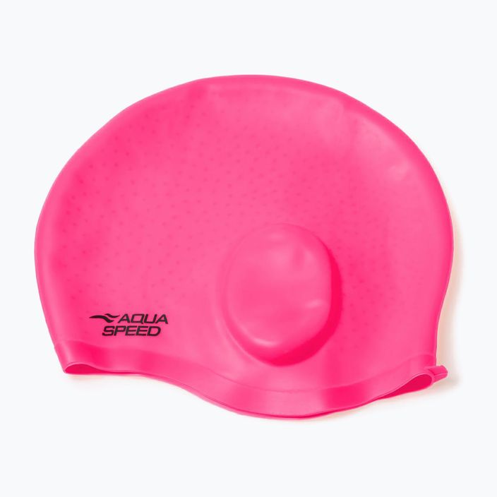 Plavecká čepice AQUA-SPEED Ear Cap Comfort růžová