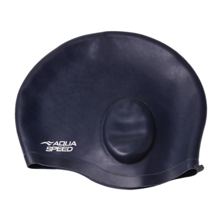 Plavecká čepice AQUA-SPEED Ear Cap Comfort tmavě modrá 2