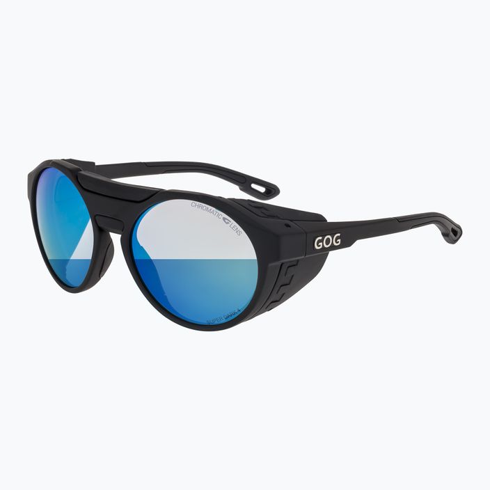 Sluneční brýle GOG Manaslu matná černá / polychromatická modrá E495-1 6