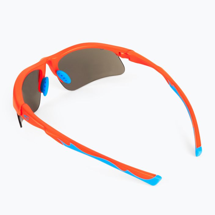 Dětské cyklistické brýle GOG Balami matné neonově oranžové / modré / modré zrcadlové E993-3 2