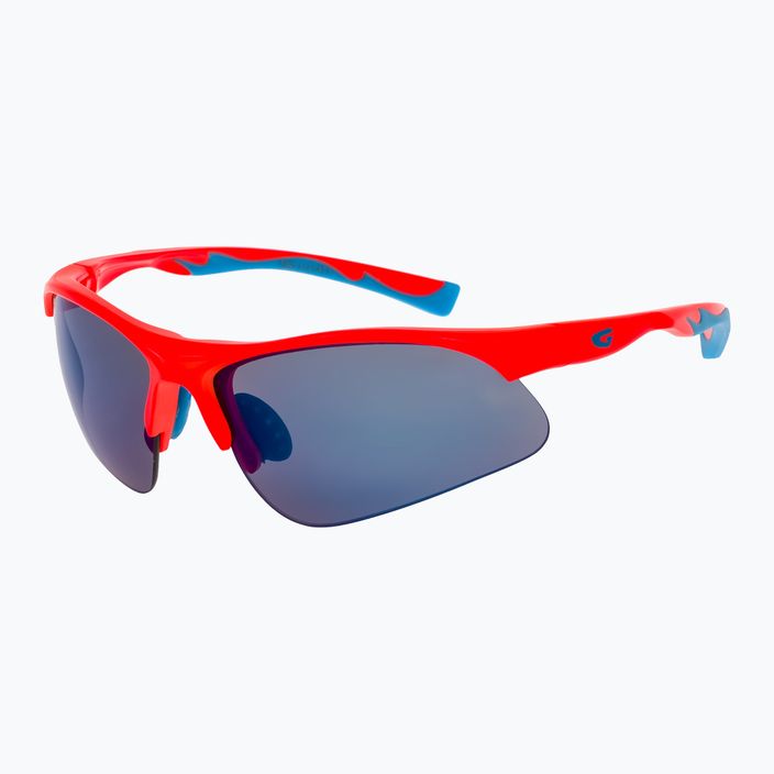 Dětské cyklistické brýle GOG Balami matné neonově oranžové / modré / modré zrcadlové E993-3 5