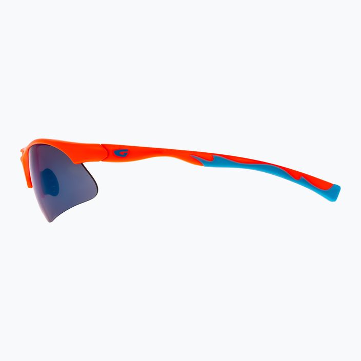 Dětské cyklistické brýle GOG Balami matné neonově oranžové / modré / modré zrcadlové E993-3 7