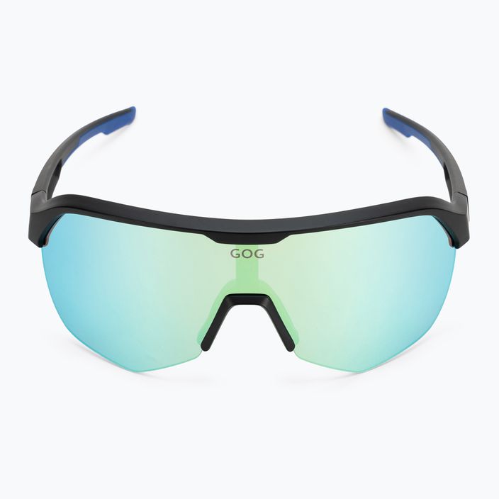 Cyklistické brýle GOG Perseus matné černé/modré/modrozelené E501-4 3