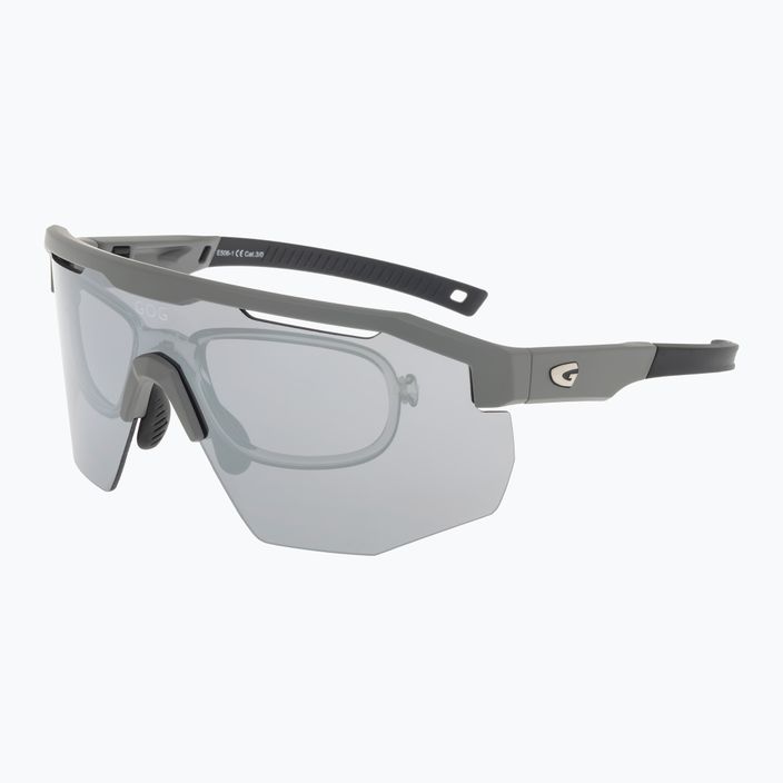 Cyklistické brýle GOG Argo matná šedá / černá / stříbrné zrcátko E506-1 6