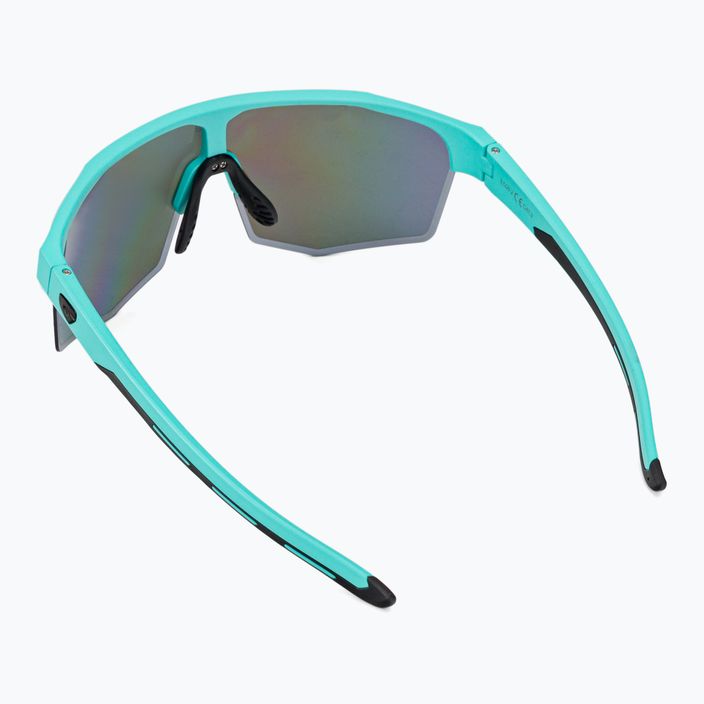 Cyklistické brýle GOG Athena matné tyrkysové / černé / polychromatické bílo-modré E508-2 2
