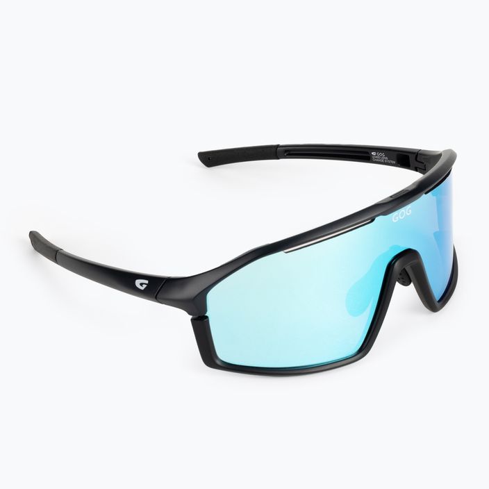 Cyklistické brýle GOG Odyss matná tmavě modrá / černá / polychromatická bílo-modrá E605-3 2