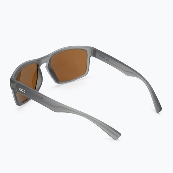 Sluneční brýle GOG Logan fashion matná krystalově šedá / polychromatická bílo-modrá E713-2P 2