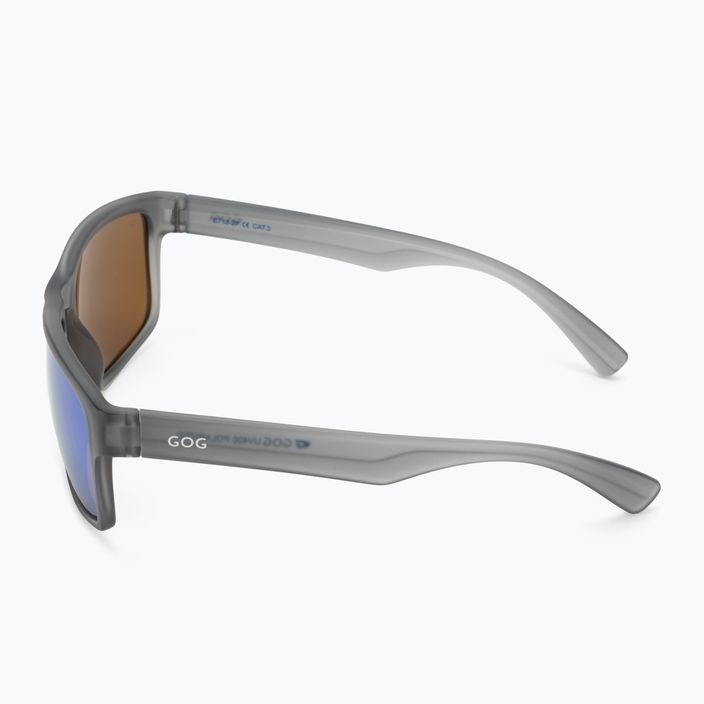 Sluneční brýle GOG Logan fashion matná krystalově šedá / polychromatická bílo-modrá E713-2P 4