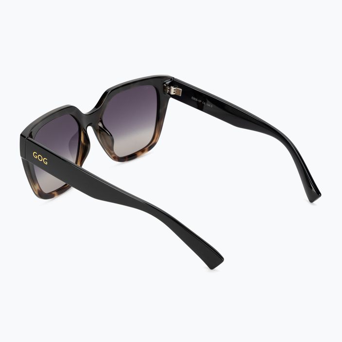 Dámské sluneční brýle GOG Hazel fashion black / brown demi / gradient smoke E808-1P 2