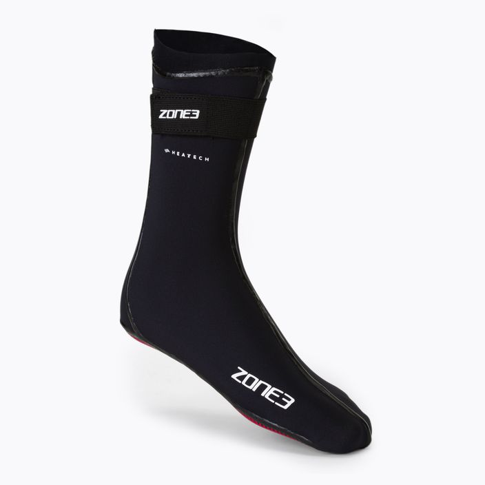 Neoprenové ponožky ZONE3 Neoprene Heat Tech black/red