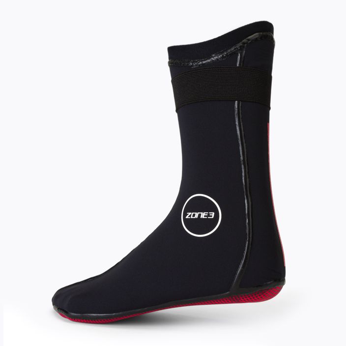 Neoprenové ponožky ZONE3 Neoprene Heat Tech black/red 2