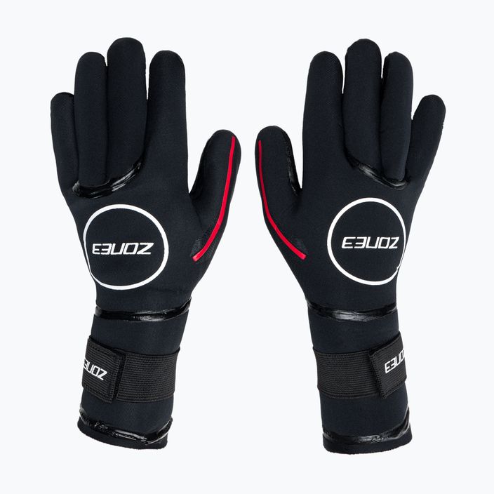 Neoprenové rukavice ZONE3 Neoprene Heat Tech black/red 3
