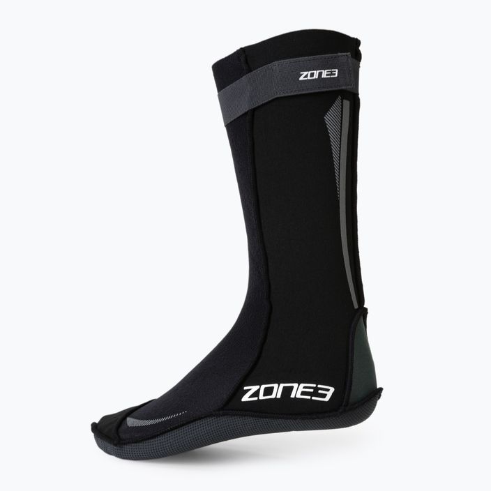 Neoprenové ponožky  ZONE3 Neoprene Swim black/silver 2