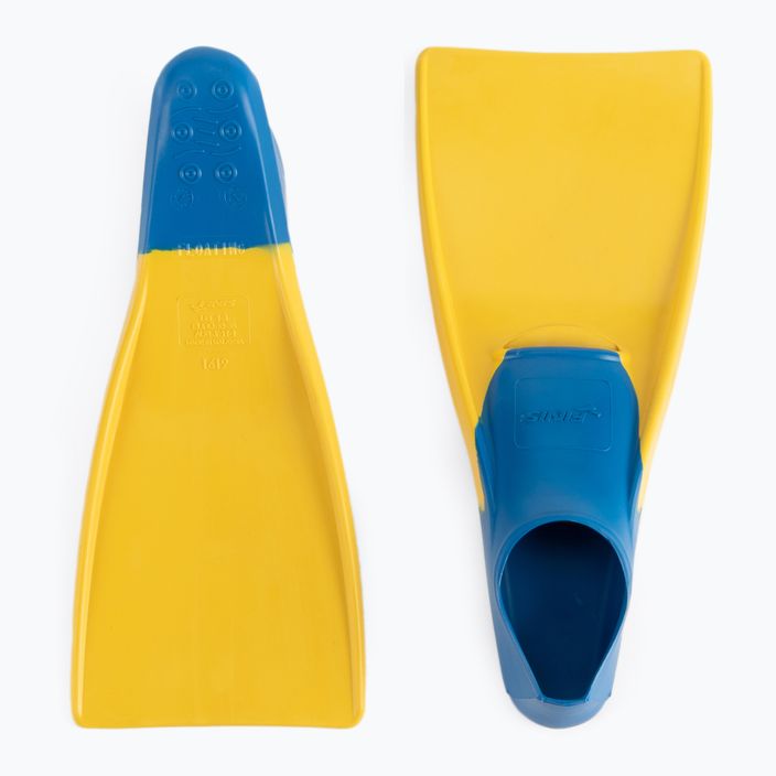 Dětské plavecké ploutve FINIS Long Floating Fins 1-3 žluto-modrýe 1.05.037.03 2