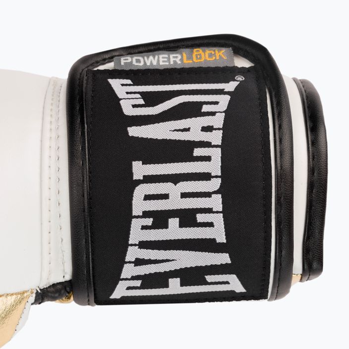 Boxerské rukavice EVERLAST Powerlock Pu černé 2200 WHT/GOLD-10 oz 5