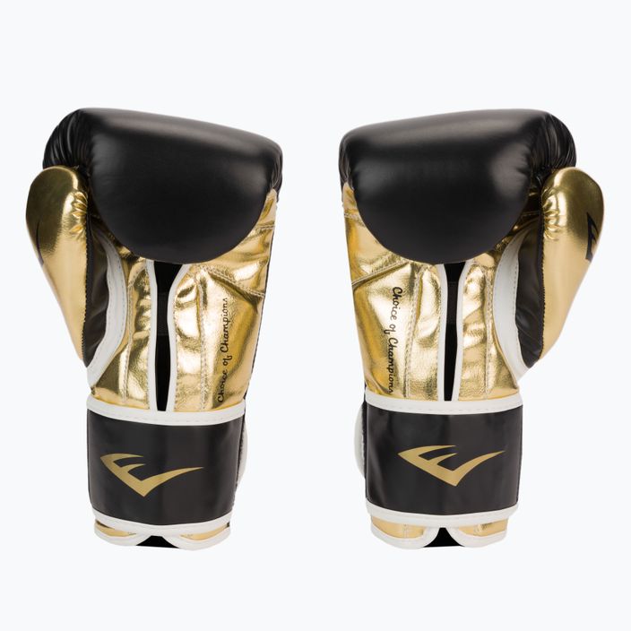 Boxerské rukavice EVERLAST Powerlock Pu černé 2200 BLK/GOLD-10 oz 2