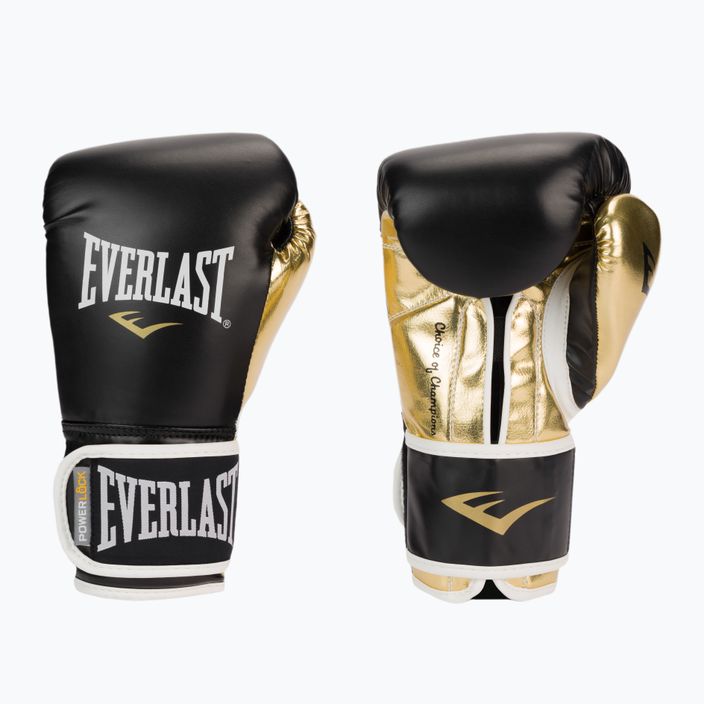 Boxerské rukavice EVERLAST Powerlock Pu černé 2200 BLK/GOLD-10 oz 3