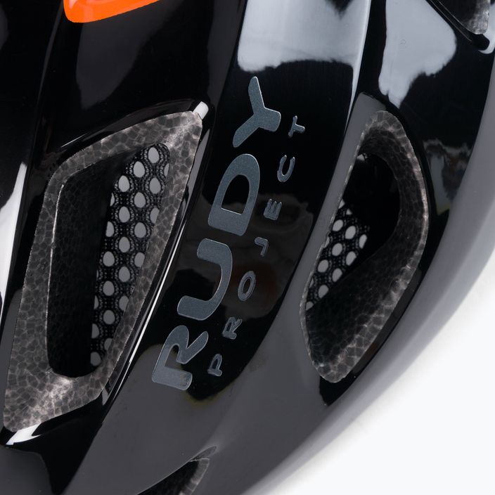 Cyklistická přilba Rudy Project Strym černá oranžová HL640101 7